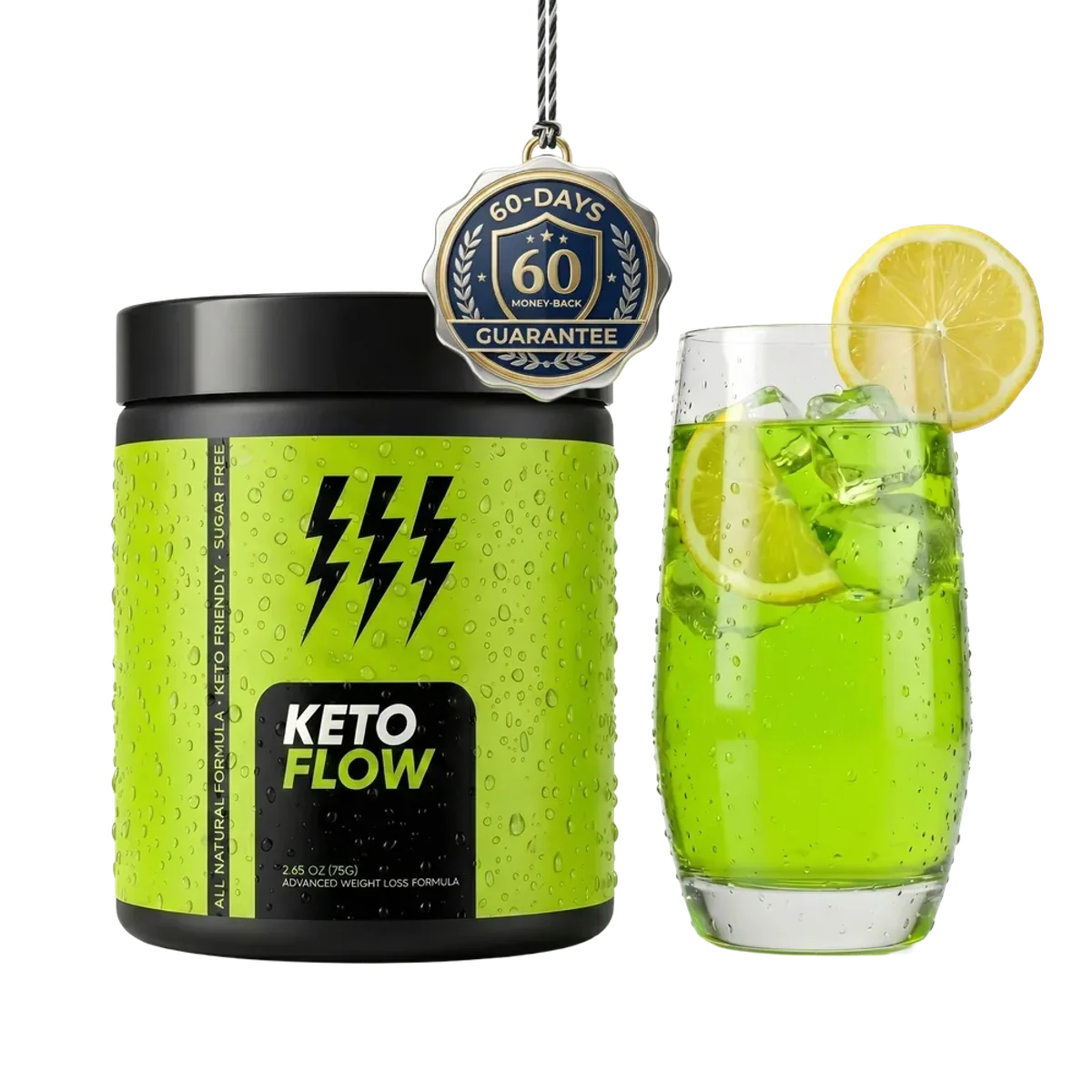 KetoFlow Natural Weight Management Formula — Front Label